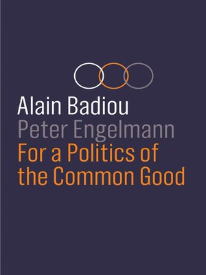 cover image of For a Politics of the Common Good